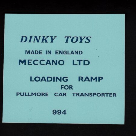 DInky 984 Loading Ramp